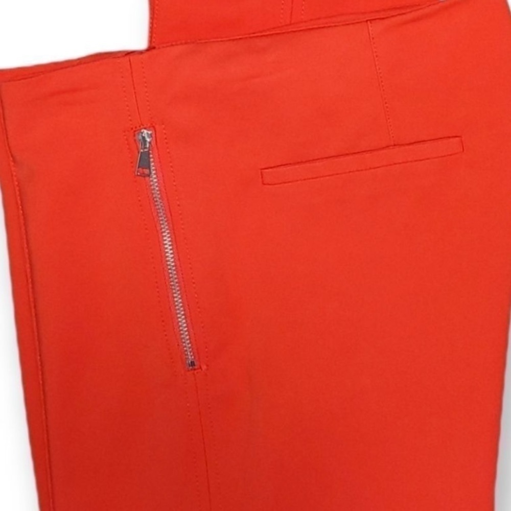 Zara Basic Trendy bright red pull on zipper pockets skinny leg versatile pants - Picture 2 of 7